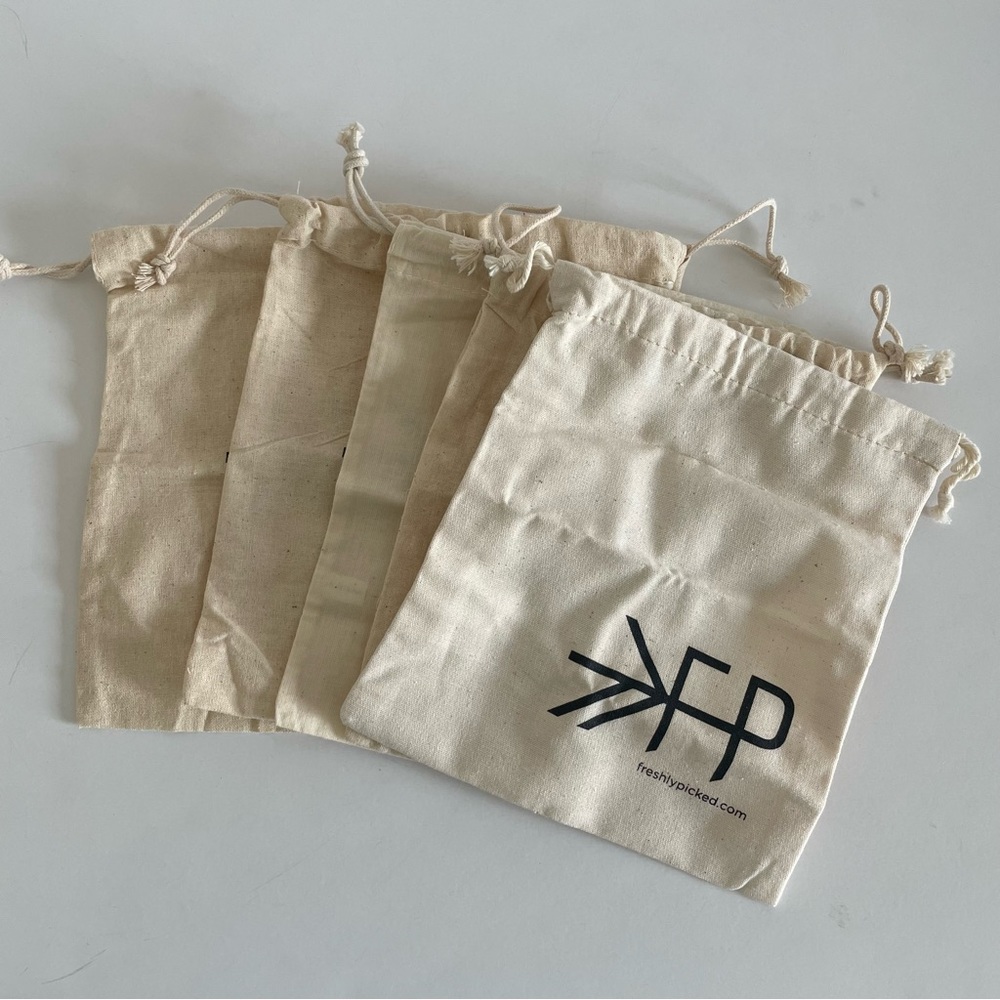 Freshly picked dust bags